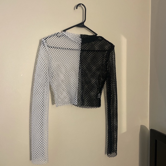 Emo Split fishnet tee - Picture 3 of 3